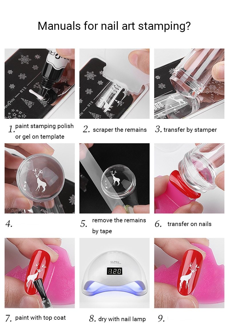 Nail art stamping kit